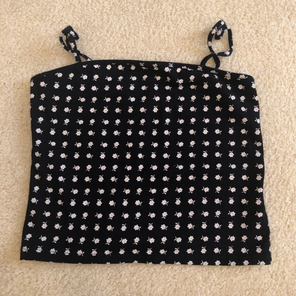Urban 70s flower crop tank top